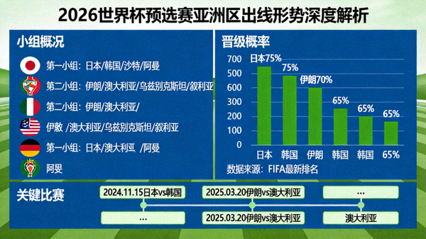 2026世界杯预选赛亚洲区出线形势深度解析，分析各小组晋级概率与关键比赛