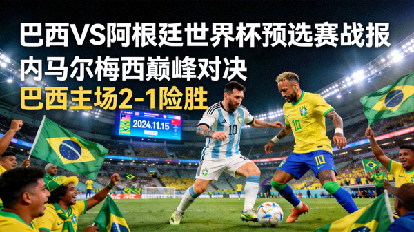 巴西对阵阿根廷世界杯预选赛战报：内马尔与梅西的巅峰对决，巴西主场险胜配图