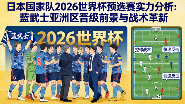 日本国家队2026世界杯预选赛实力分析：蓝武士亚洲区晋级前景与战术革新 配图 日本队庆祝